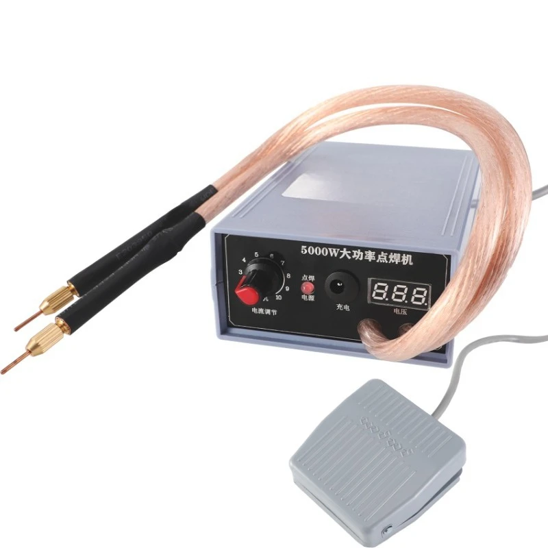 

220V spot welding machine household, battery spot welding machine, foot pedal portable 5000W high power