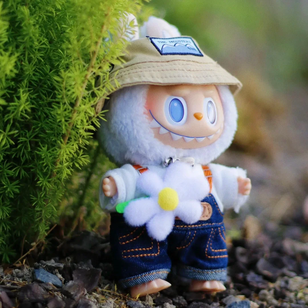 

Labubu Vinyl Doll Have A Seat Mokoko Series Spring Flower Sweetheart Cute Monster Keychain Pendant Model Toy Gift High Quality 1