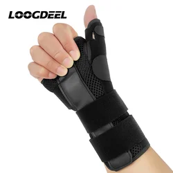 LOOGDEEL 1Pcs Adjustable Wrist Support With Splints Relief Injuries Pain Sprain Men Women Hand Wrist Brace Carpal Tunnel Relief