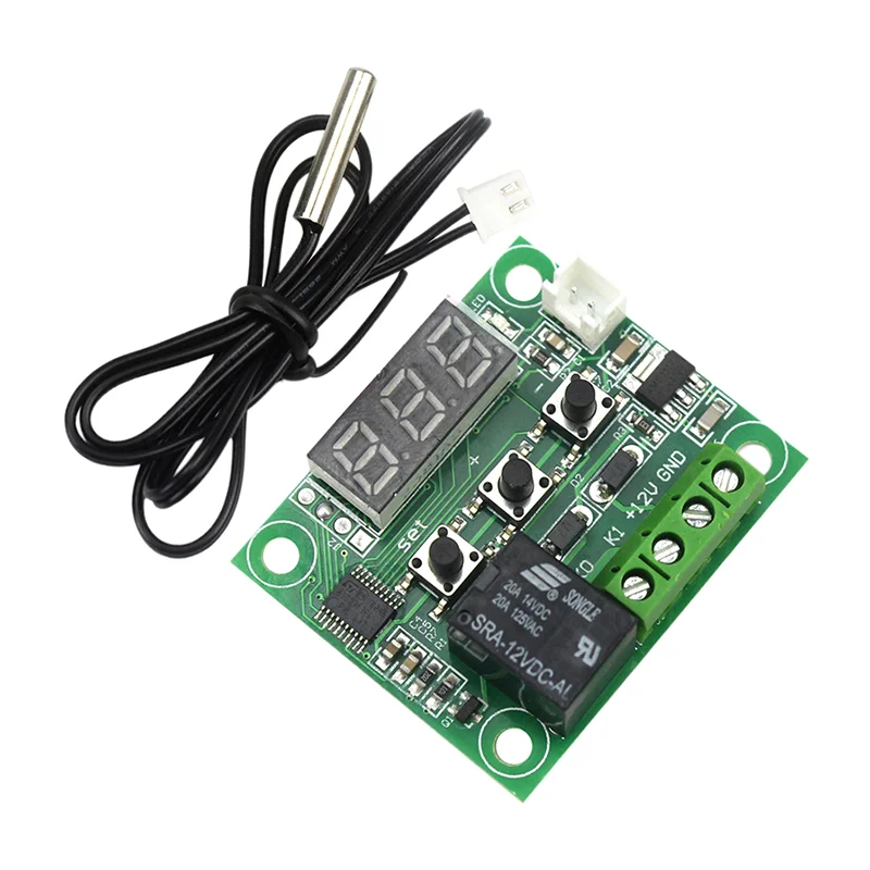 Temperature Controller Switch Module XH W1209 LED Display Digital Thermostat Controller Board Module Waterproof NTC Probe