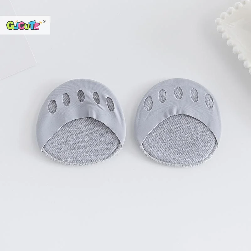 Soft Nylon Forefoot Half Socks Non Slip Bottom Breathable For High Heels Daily Casual Wear