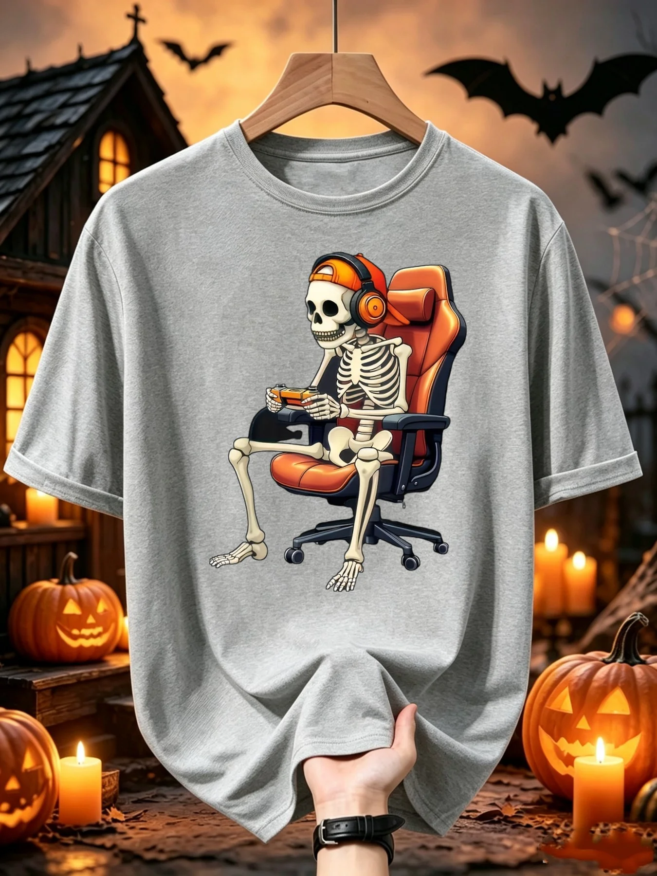 남성용 검은색 티셔츠, 빈티지 스타일의 게이머 해골 디 - Retro Gaming T Shirt 리뷰 및 가격
