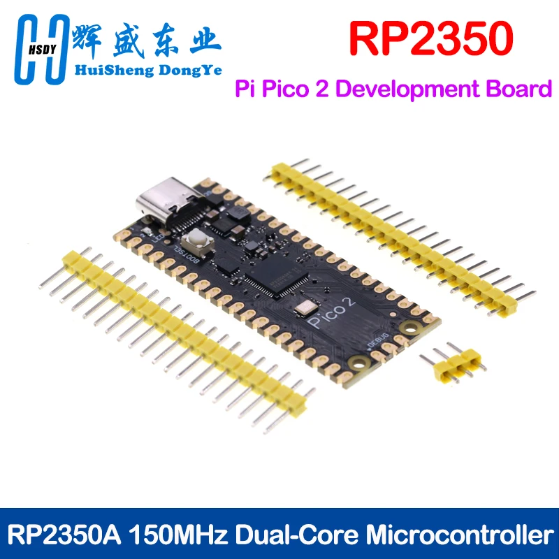 1/3pcs Raspberry Pi Pico 2 RP2350-Zero Mini Development Board, RP2350A 150MHz Dual-Core Microcontroller, Type-C Interface