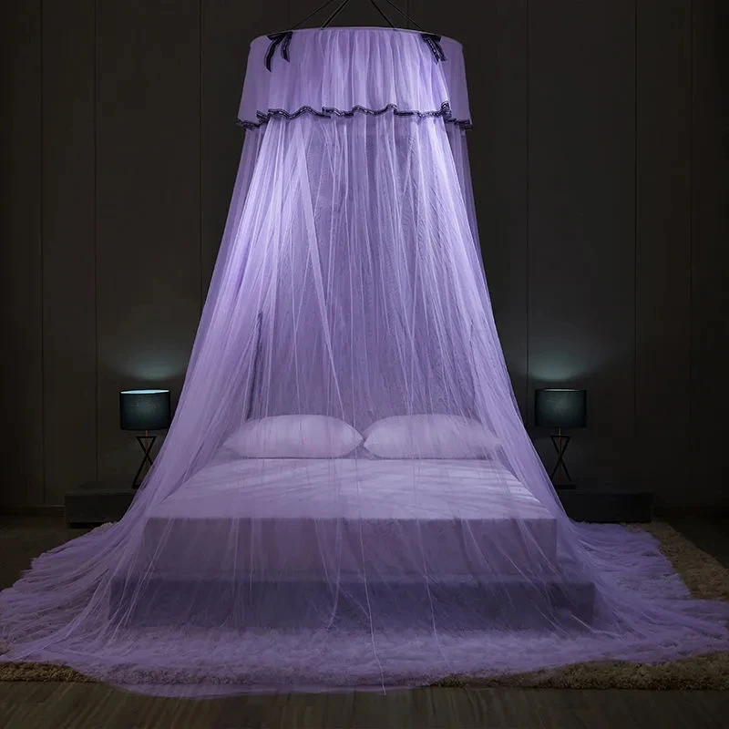 

Household Floor-to-ceiling Dome Mosquito Net Encrypted Anti-mosquito Decorative Yarn Princess Style Dome Hanging Mosquito Net