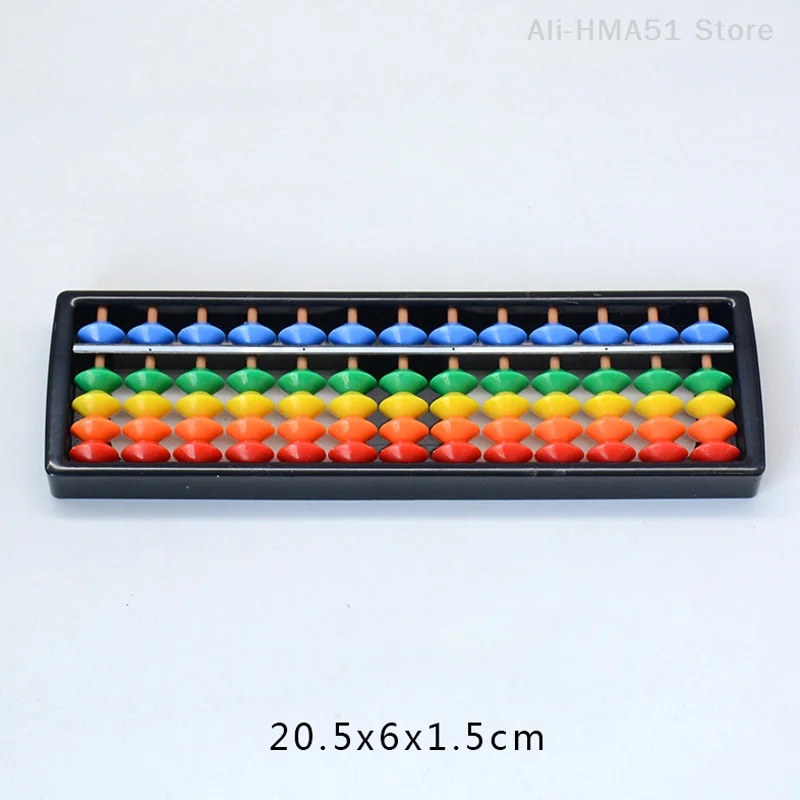 13 Digit Rods Standard Abacus Children's Plastic Abacus Soroban Calculator Counting Tool Mathematics Beginners Caculating Toy