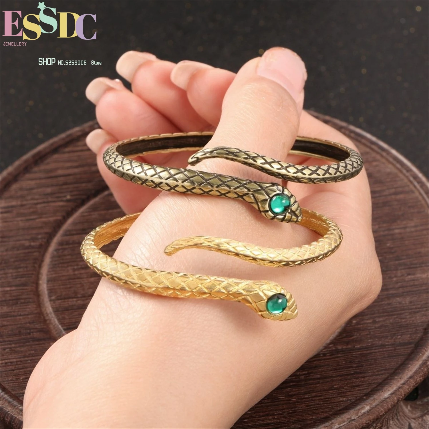 

Змея, латунь, открытый браслет, китайский браслет зодиака года для мужчин и женщин, антикварный винтажный браслет в стиле бохо, унисекс, ювелирные изделия для пар