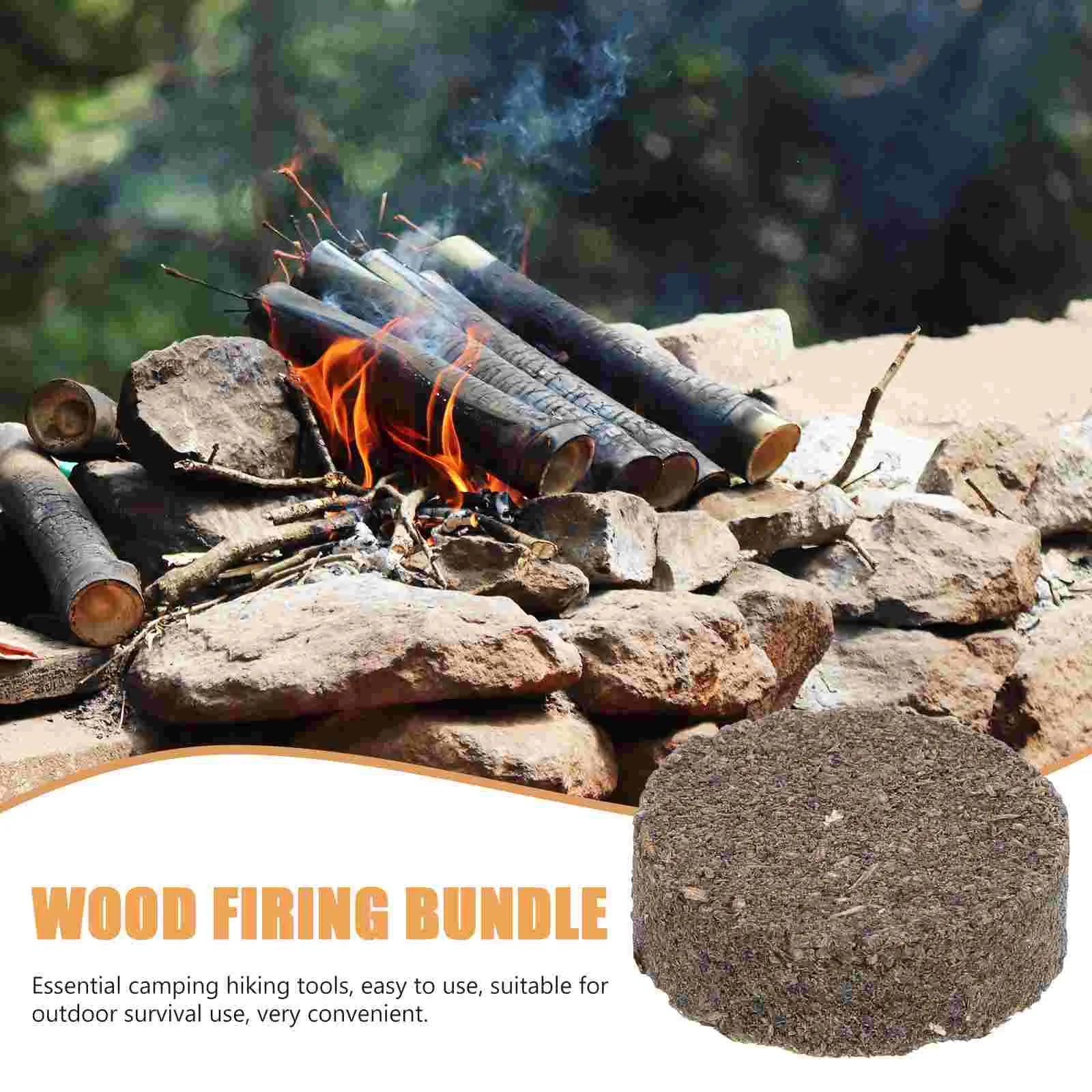 10Pcs Wood Kindling Tools Outdoor Dried Kindling Wood Blocks Natural Firewood Instant Flame Blocks fire starter sticks