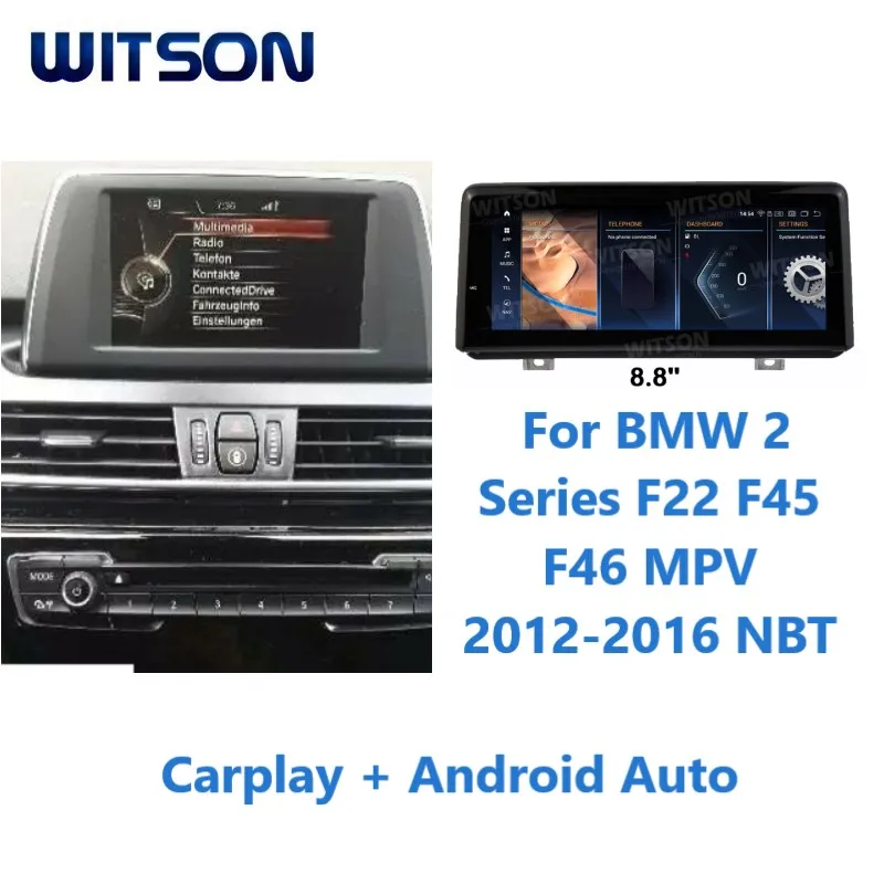 

WITSON Android 13 авто стерео для BMW 2 серии F22 F45 F46 MPV 2012-2016 NBT Carplay Wifi GPS автомобильное радио аудио мультимедиа