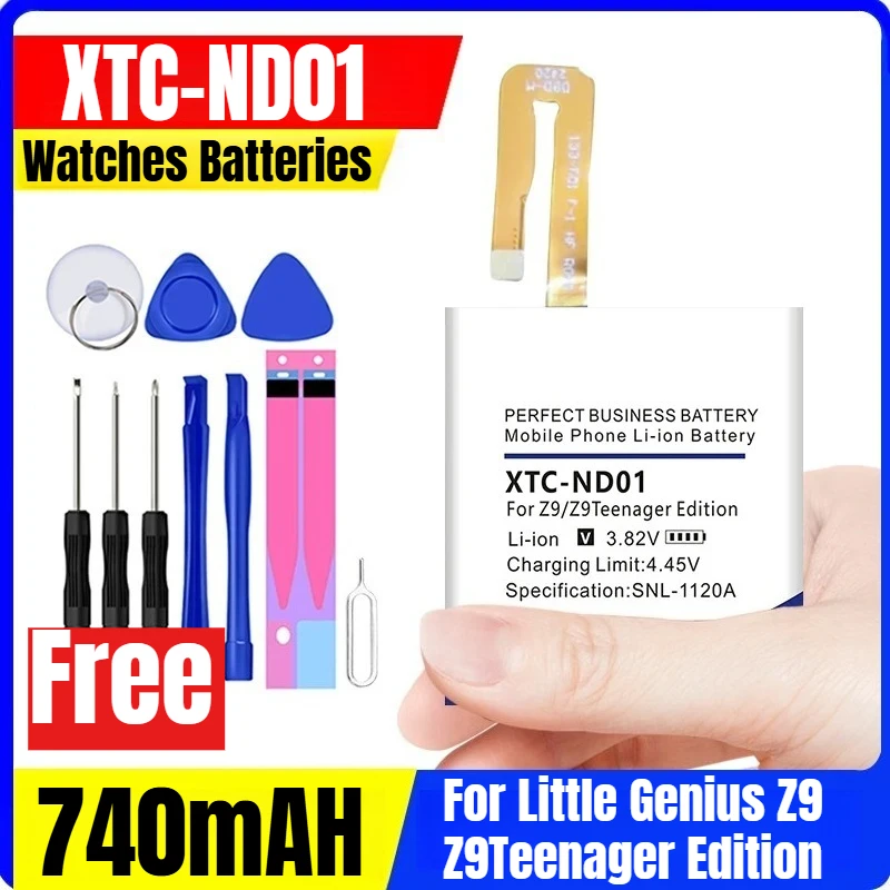 

XTC-ND01 3.82V 740mAH Watches Batteries for Little Genius Z9 Z9Teenager Edition
