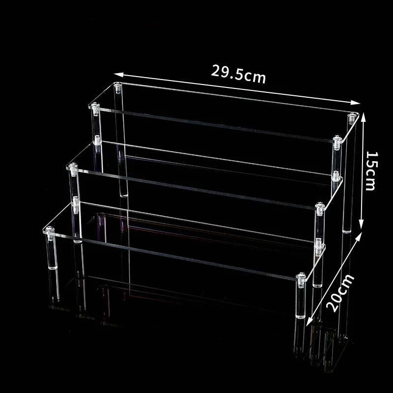 Helder acryl displaystandaard voor anime figuren cupcake plank organisator desserts houder juwelen display stijgbuizen standaard parfumstandaard