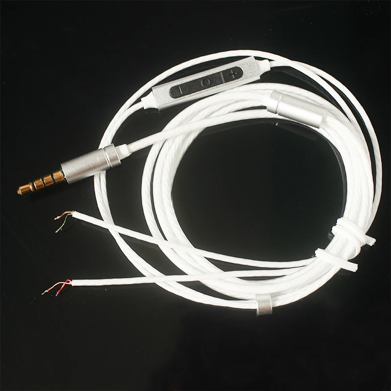 1 шт. полуфабрикат наушников с микрофоном, кабель для ушного канала 3,5 мм, контроллер аудиокабеля, устройство для ремонта ушного канала