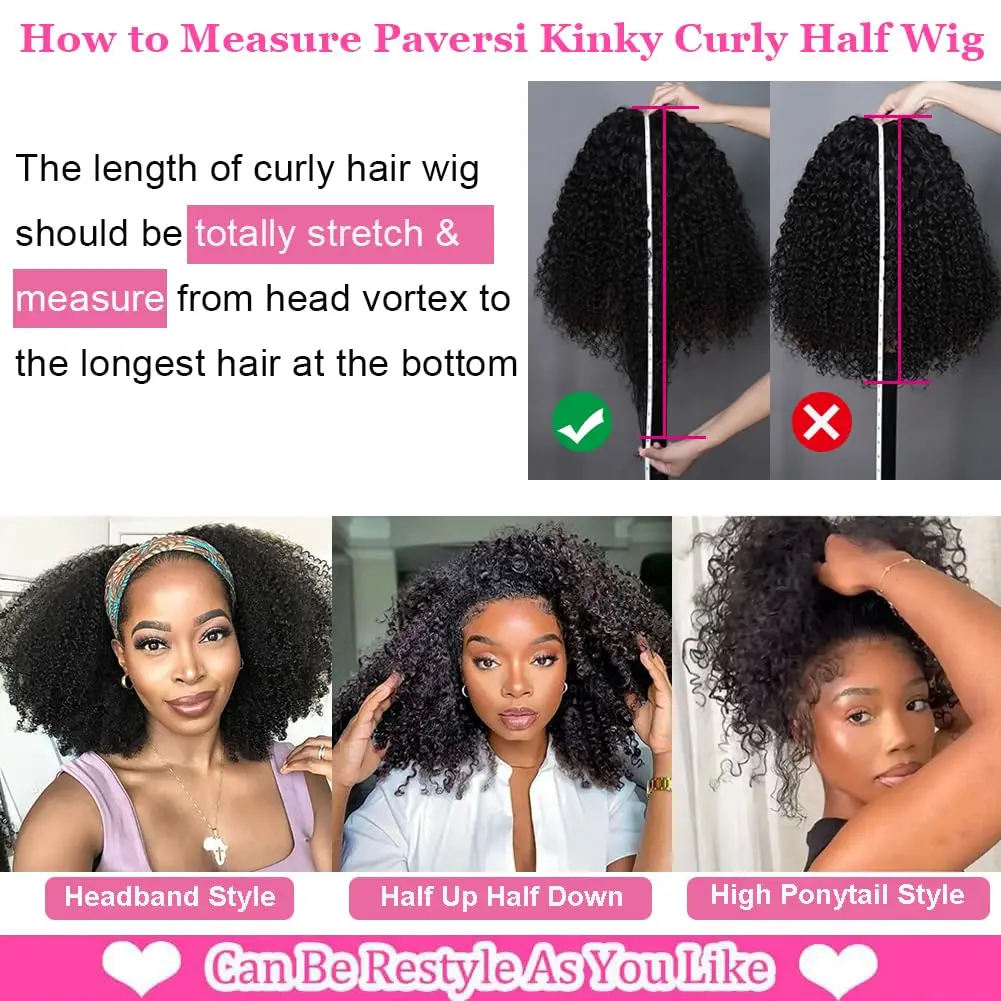 Afro krullende halve pruik 250 dichtheid menselijk haar machinaal gemaakte pruiken menselijk haar 20 inch krullend 3 in 1 halve pruiken voor vrouwen trekkoord
