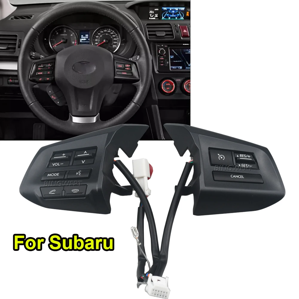 Steering Wheel Button For Subaru XV Crosstrek Forest 2013-2014 Buttons Bluetooth Phone Cruise Control Volume