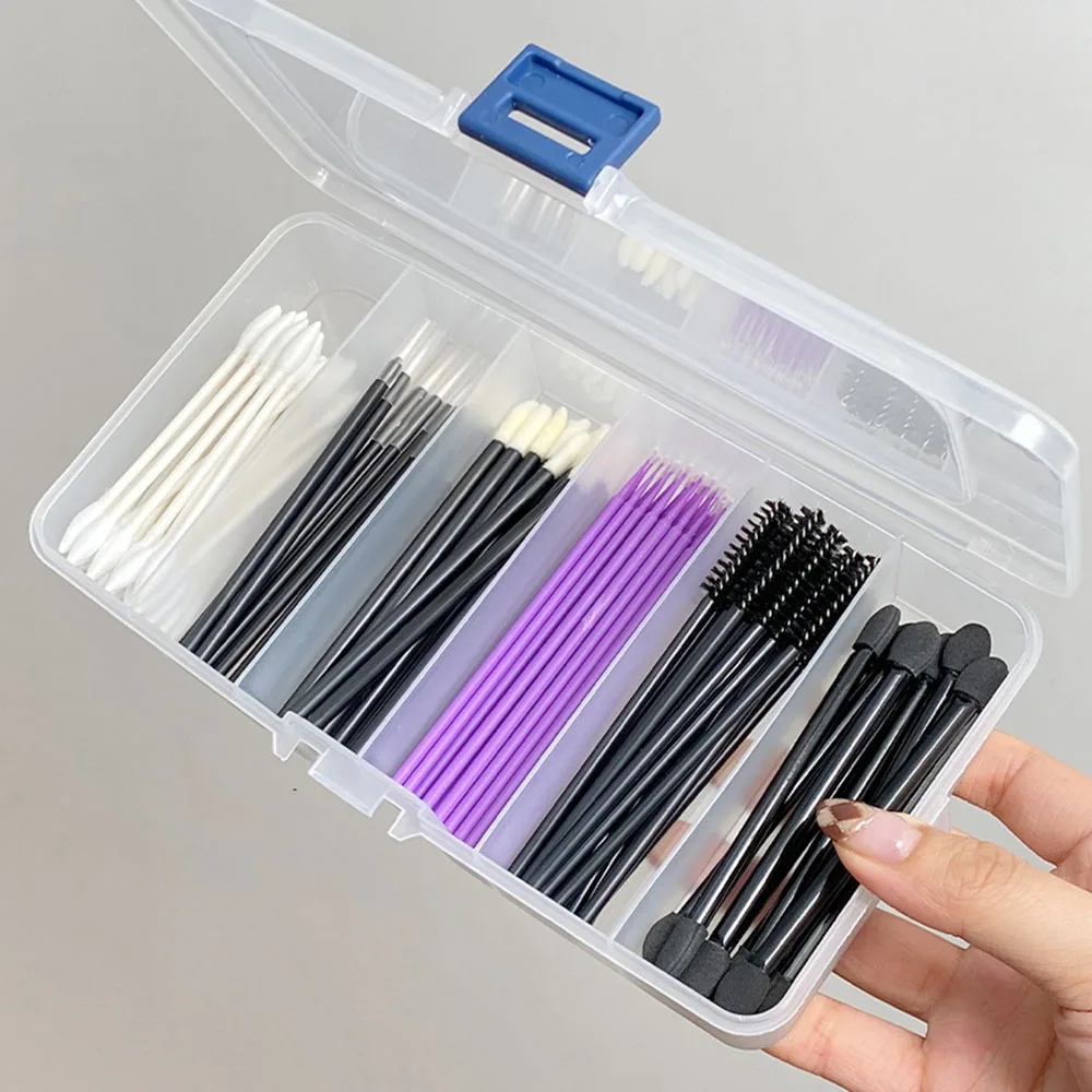 5/6 Gitter Wimpern verlängerung Werkzeug Aufbewahrung sbox Kleber Pinzette Halter Make-up Organizer pp Kunststoff transparent Rechteck Schmucke tui