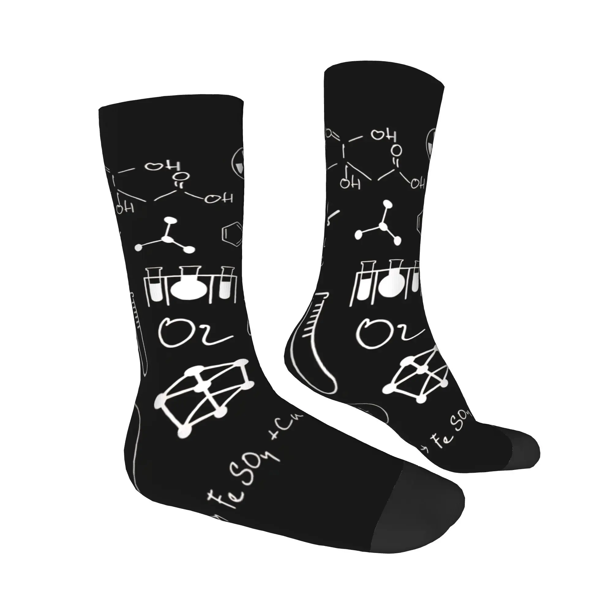 Men Socks Chemistry Science   Stockings Autumn Casual Comfortable Socks Design Climbing Anti Skid Socks