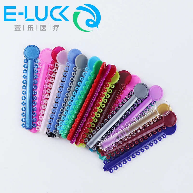 Dental Orthodontic Elastic Ligature Ties Bands For Dentist Braces Treatment Material Ortho Treatment 1bag