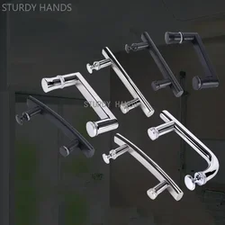 Shower Room Handle Hardware Accessories Bathroom Door Handles Sliding Glass Door Stainless Steel Handle Hole Distance 145mm