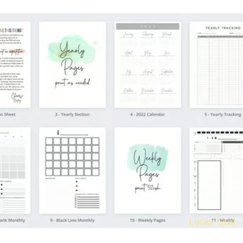 2025 Life Plan Color Plan Monthly Notebook To Make Study And Work Plans From January To December【a】