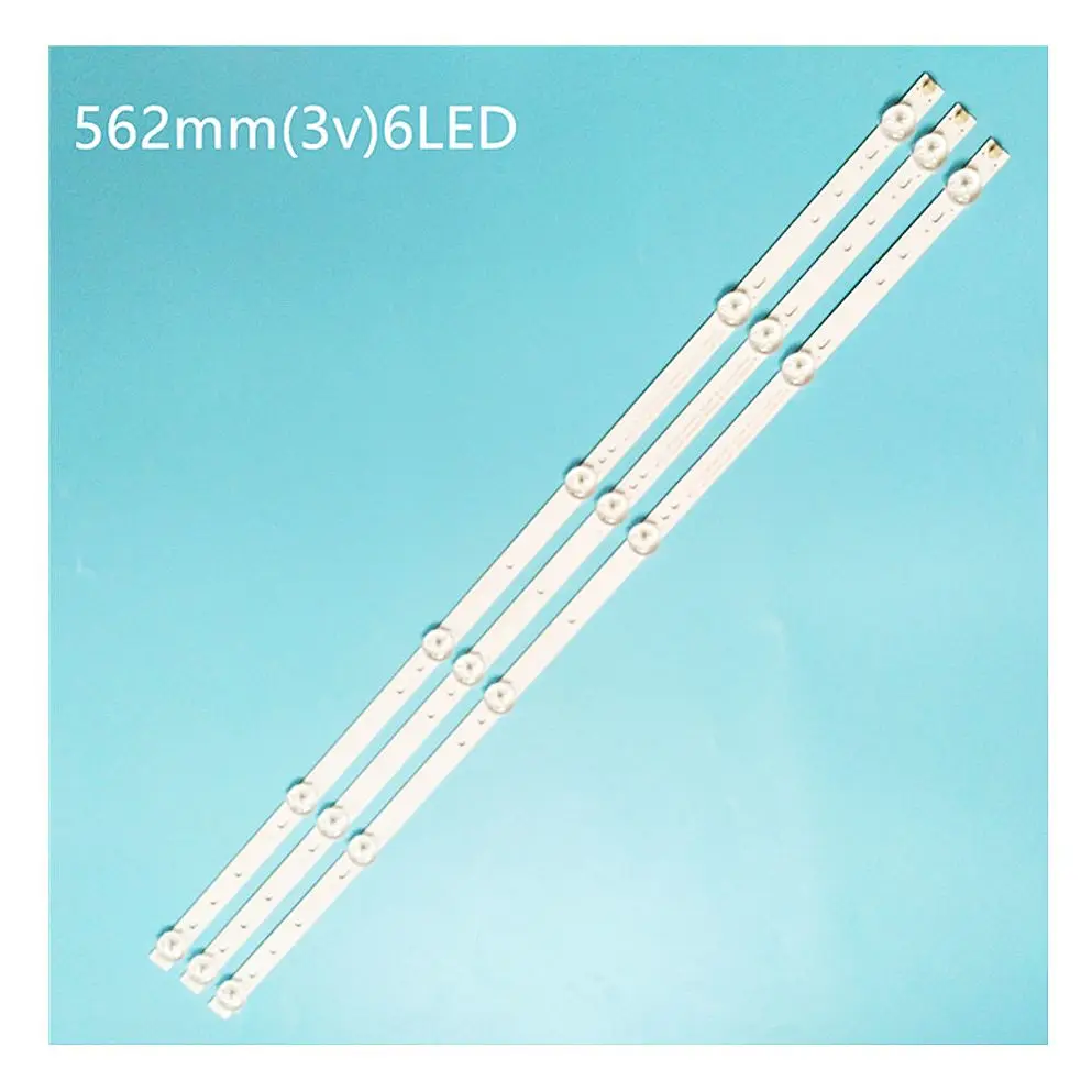 LED backlight, 1 set = 3 pcs for 32inhc Hisense LB-C320X14-E12-H-G1-SE3 SVJ320AG2 SVJ320AK3 SVJ320AG2-REV2-6 LED 1pcs = 6 LED Do