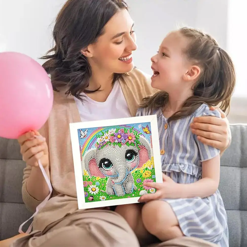 

Детский стежок 5D животное панда DIY набор милый мультяшный подарочный набор живопись драгоценный камень 18*18 см кристалл I8L1