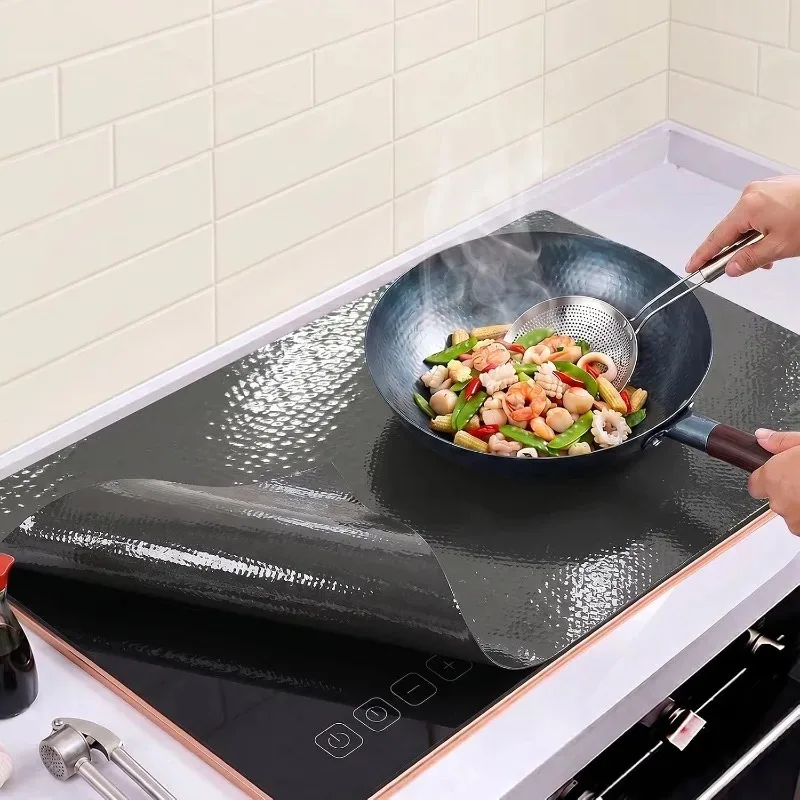 Silicone Induction Cooktop Mat Non Slip Electric Stove Cover Pad Cooktop Protector Cooking Kitchen Tool Stove Top Cover 1pcs