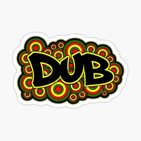 Jamaica Flag Dub Music Creative Sticker for Covered Scratch Decorate Laptop Window Wall Room Van Car Truck Bicycle Helmet Table