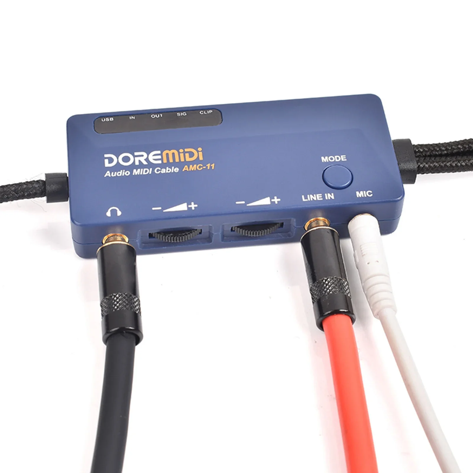 Interfejs audio Amc-11 Midi na USB — konwerter 5-pinowy z 16-kanałowym miksowaniem i 10-pasmowym korektorem, wbudowana karta dźwiękowa do nagrywania w studiu