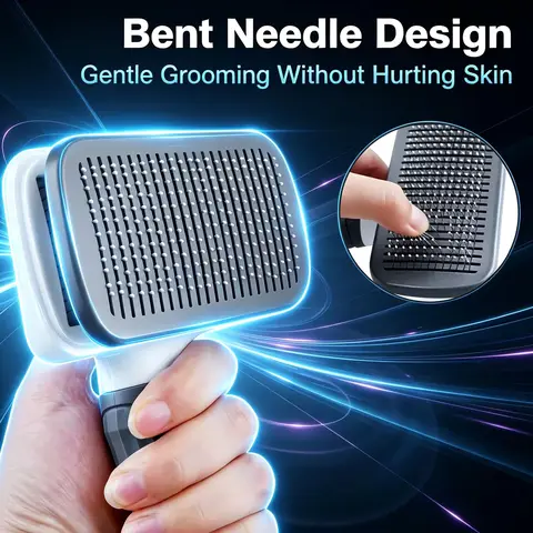 Self-cleaning Pet Hair Remove Comb Cat Slicker Brush Pet Hair Removal Comb For Dogs Cats Grooming Tools Combs Best-selling