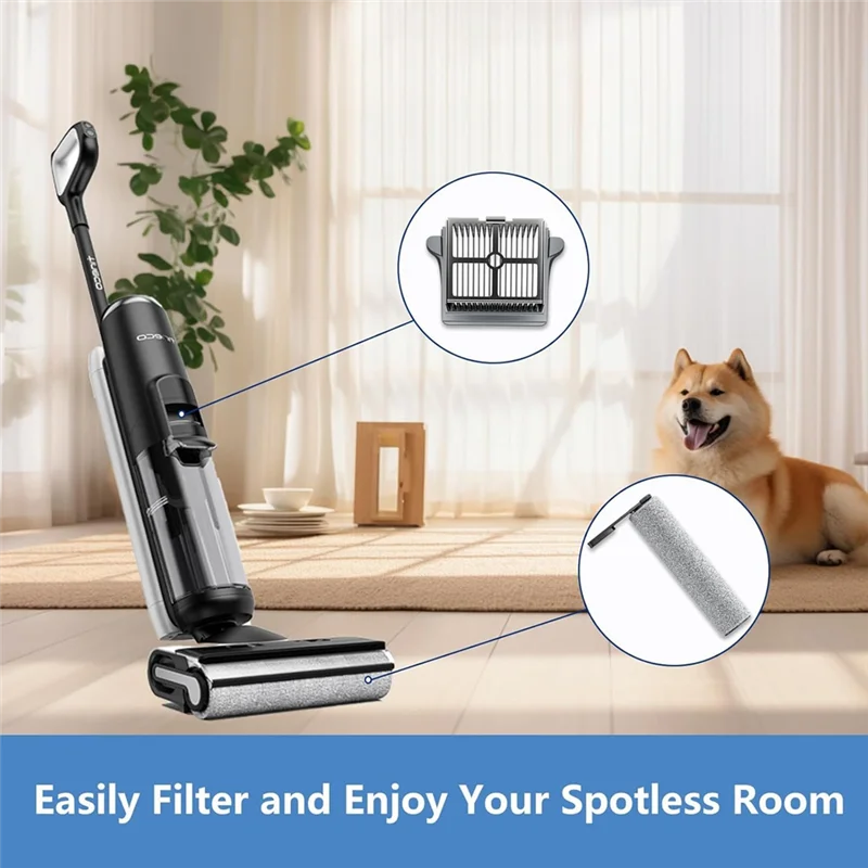 BAAM-For Tineco Floor ONE S5 콤보 무선 습식 건식 진공 청소기 액세서리 브러시 롤러 및 HEPA 필터 교체 부품