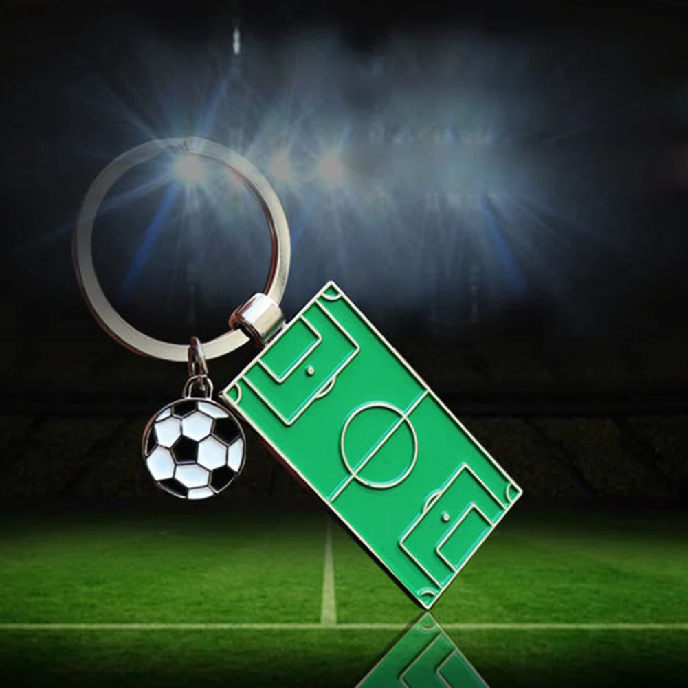 Sales 2018 world soccers Holder Keychain Ornament Key Ring Football fans gift Aluminum alloy new soccer free shipping