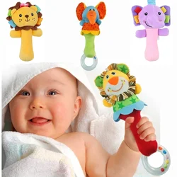 Baby Animal Rattles 0-12 Months Newborn Infant Stroller Bed Hanging Toy Visual Grab Ability Training Mobile Bell Dolls speelgoed