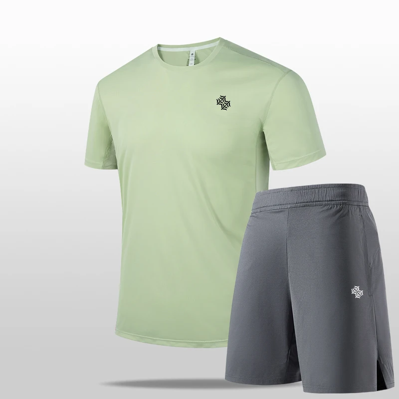 SBWL Summer 2026 Men's High-Quality Outdoor Sports Short-Sleeved Shorts Set for Daily Casual Beach Wear Tops