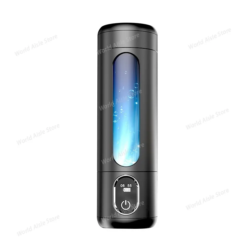 Portable Hydrogen Water Bottle 250ML:Hydrogen-Rich Water Generator 6000PPB,H2 Concentrator, Gift for Health&Wellness 2025