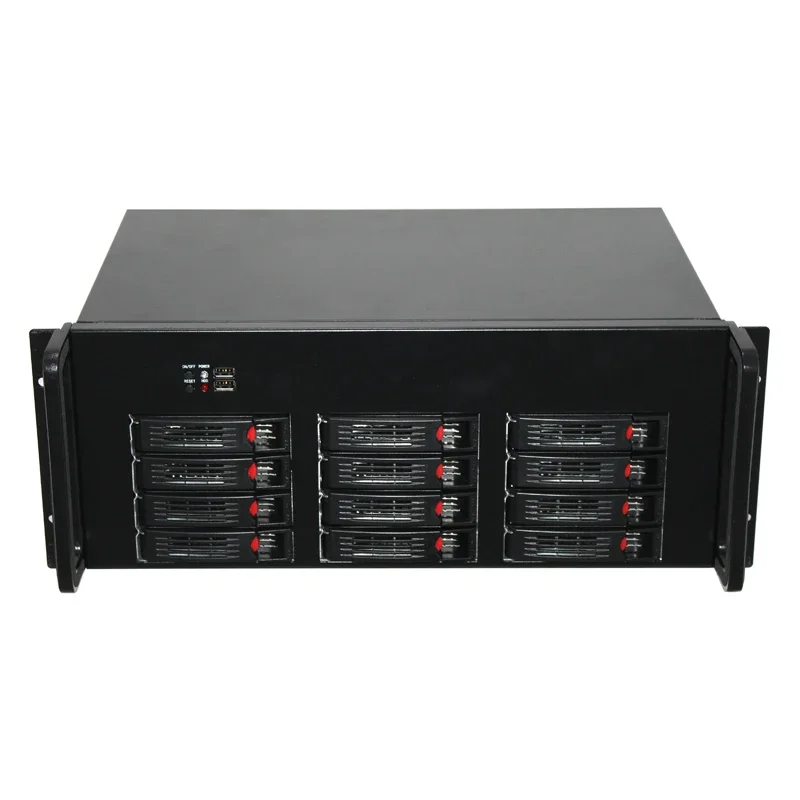 Ultra large data storage 12 bays nas server case 12 drive cage full tower for monitor TV