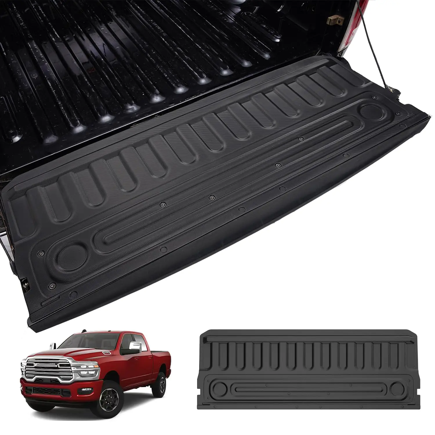 

All-Weather Tailgate Protector Mat For Ram 1500 (2009-2018, 2019-2024 Classic), 2500/3500 (2009-2026) Standard Tailgate