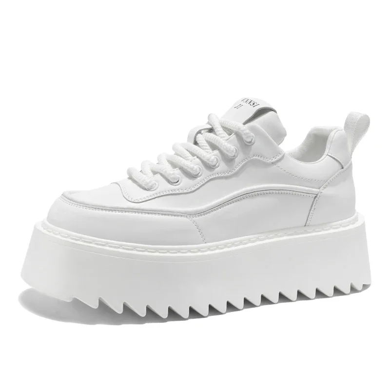 

Thick soled height increasing fashionable casual shoes for men's motorcycle shoes