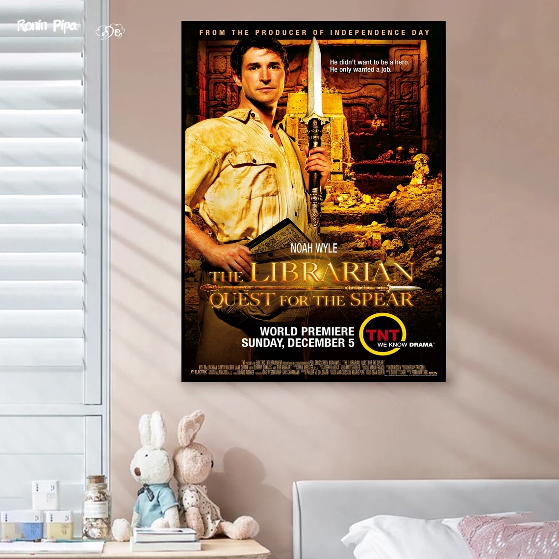 The Librarian Quest For The Spear Movie Poster Art Print Canvas Painting Wall Pictures Living Room Home Decor (No Frame)