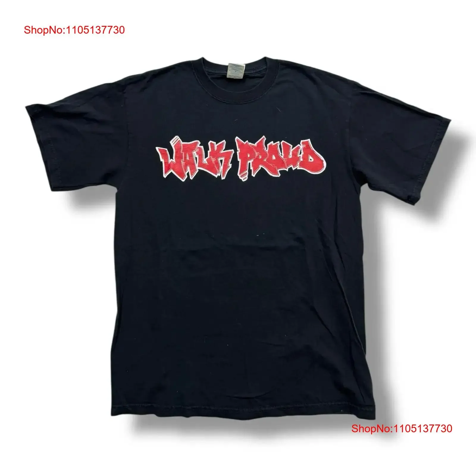 Vintage Y2K 2000s Walk Proud California HardCore Band T Shirt Medium Rare vintage Washed Breathable Soft Comfortable