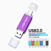 High Speed 3.0 TYPE-C Thumb USB Flash Drive 128GB Red Black 64GB Mini Metal Pen Drive Creative Gift Pen Drive Purple USB-C Disk