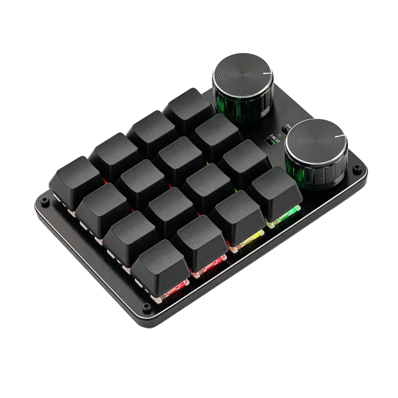 Three-knob 16-key mechanical custom keyboard procreate designer keyboard macro programming Ps da Vinci Pr