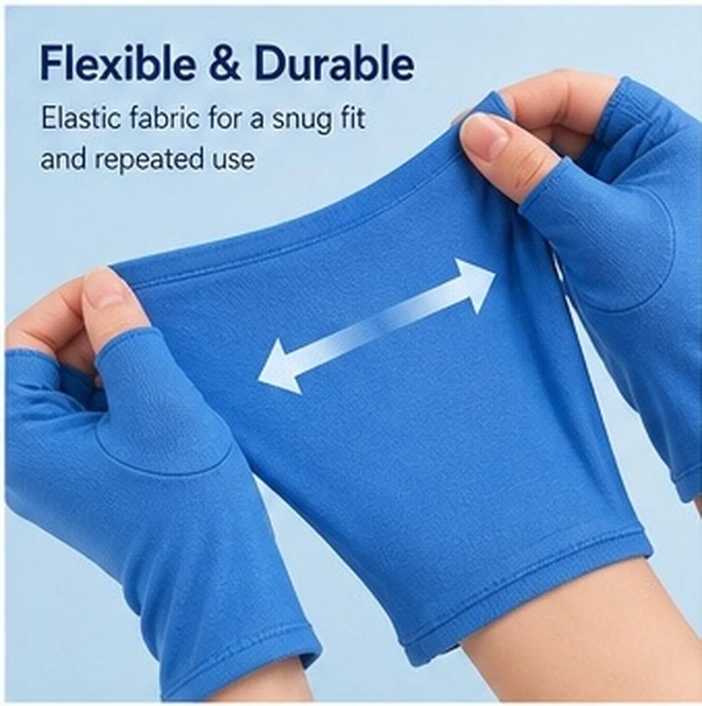 3Pairs Nails Essentials Supplies Anti Uv Fingerless Gloves Protective Uv Hand Gloves Manicure Spa Nail Salon Accessories