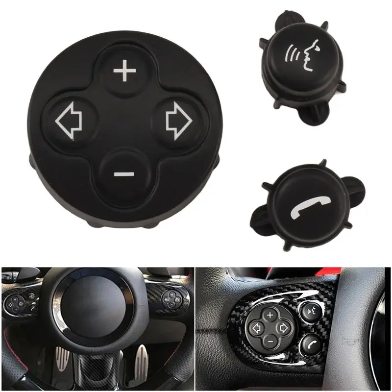Multifunction Steering Wheel Switch Button Cover Volume Control For MINI Cooper R55 R56 R57 R58 R59 R60