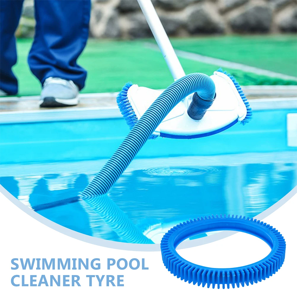 

4pcs Pool Cleaner Rear Tire Kit Blue Replacement Parts Accessories Swimming Pool Supplies Durable Wear Resistant Cleaning