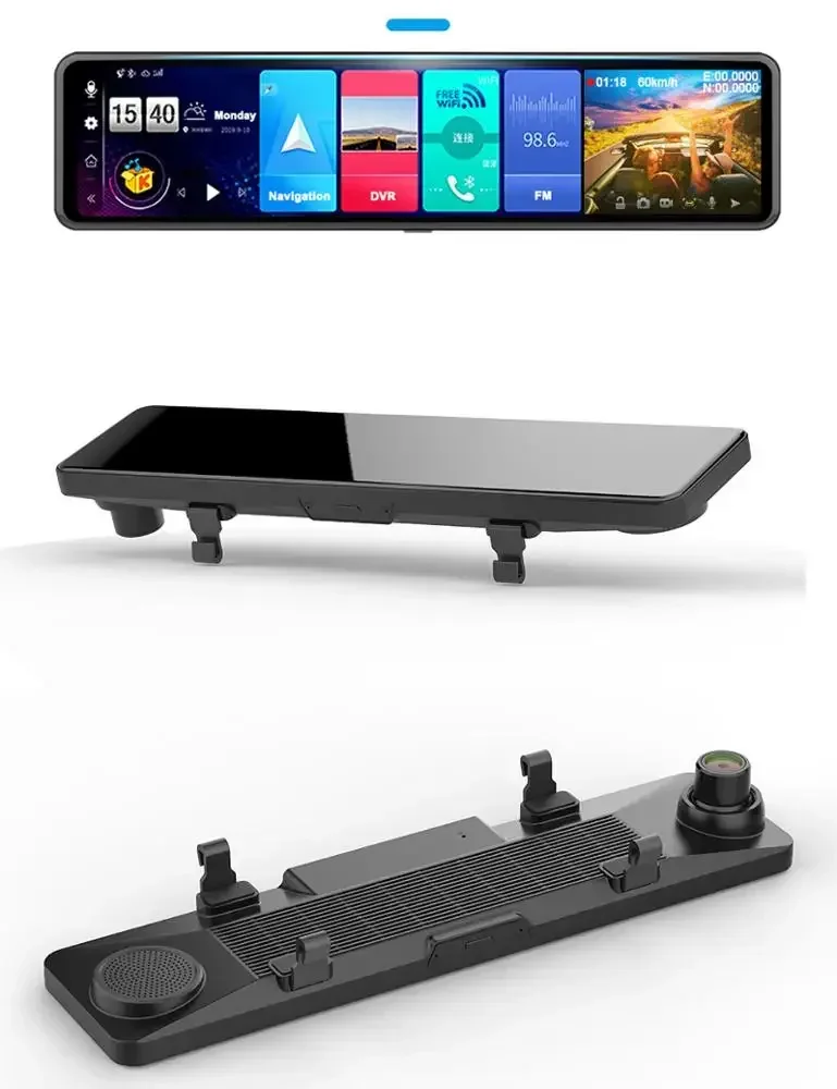 2020 New 12" Car Rearview Mirror 4G Android 8.1 Dash Cam GPS Navigation ADAS Full HD 1080P Car Video Camera Recorder DVR