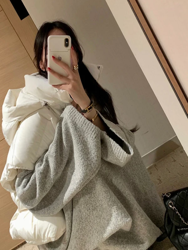 

Универсальный свободный повседневный теплый хлопковый жилет с капюшоном в стиле ретро, женская зимняя съемная кепка, милый хлопковый жилет