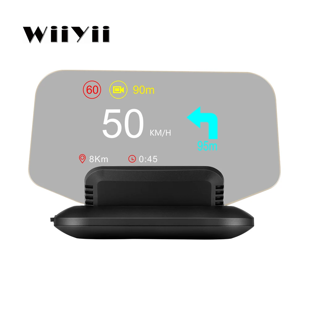 5,1-дюймовый проектор с проекционным дисплеем C1-BT Obd2 Цифровой Hud Спидометр с GPS-навигационным дисплеем