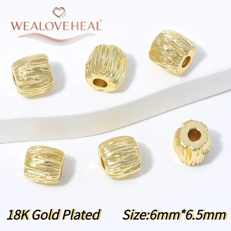 18K vergoldeter Messing-Ring mit gedrehtem Seilmuster, geschlossener Ring, Zubehör für DIY-Schmuckherstellung, Verbinder, hochwertige Schmuckkomponenten – Detail 27