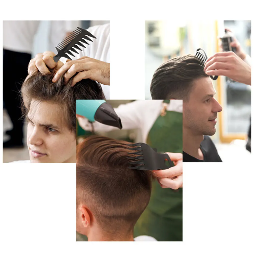 3pcs Of Men Retro Slick Hairstyle Comb. Hair Salon Wide Tooth Comb. Anti Static Men Double Sided Backcomb