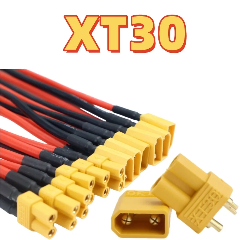 

8pcs XT30 bullet connectors plug for remote control car boat DIY parts lithium battery quadcopter FPV racing drone boat