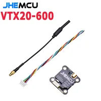 JHEMCU VTX20-600 5.8G 40CH PitMode 5V/1A 25mW 100mW 200mW 400mW 600mW Adjustable VTX 7-26V 20X20mm for RC FPV Racing Drone